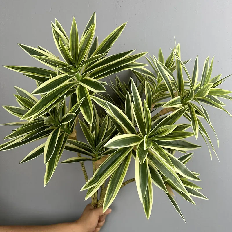 Dracaena Marginata - Artificial Green Plants Tropical Lily Bamboos