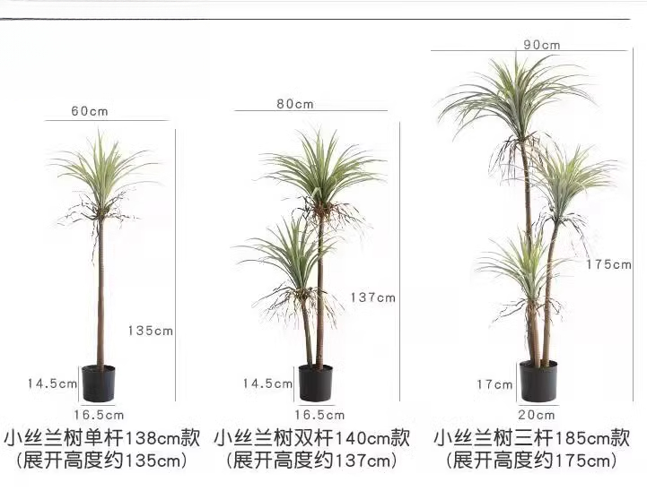 Dragon Blood Yucca Artificial  - đánh giá và giá Dracaena Marginata